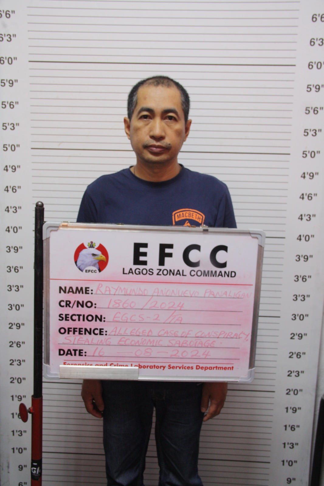 EFCC arraigns vessel, three foreigners for alleged theft of 25m PMS