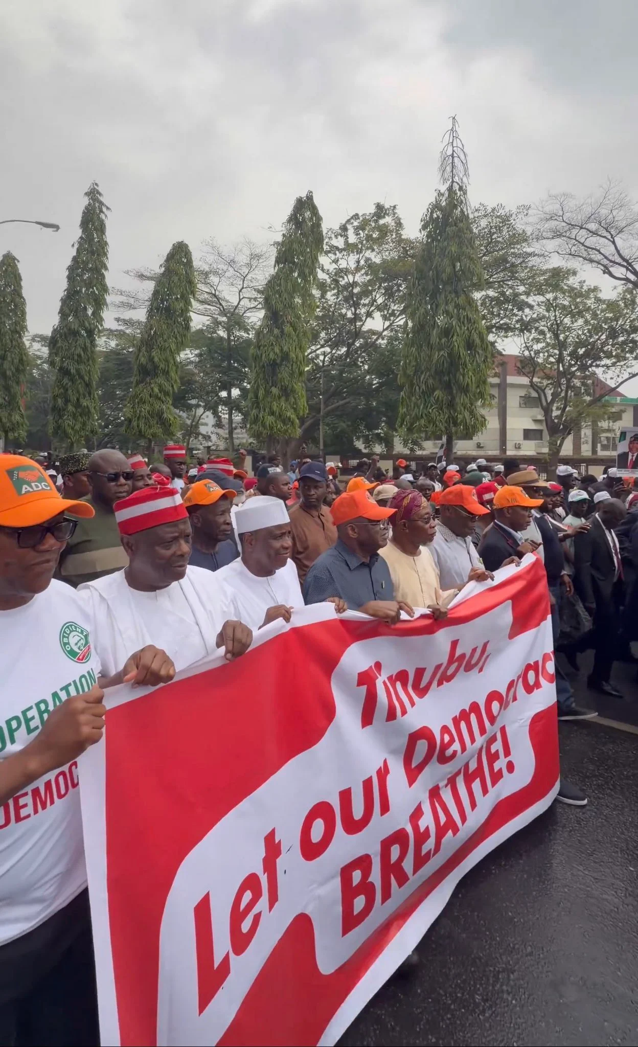 Atiku, Obi, others lead #OccupyINEC protest
