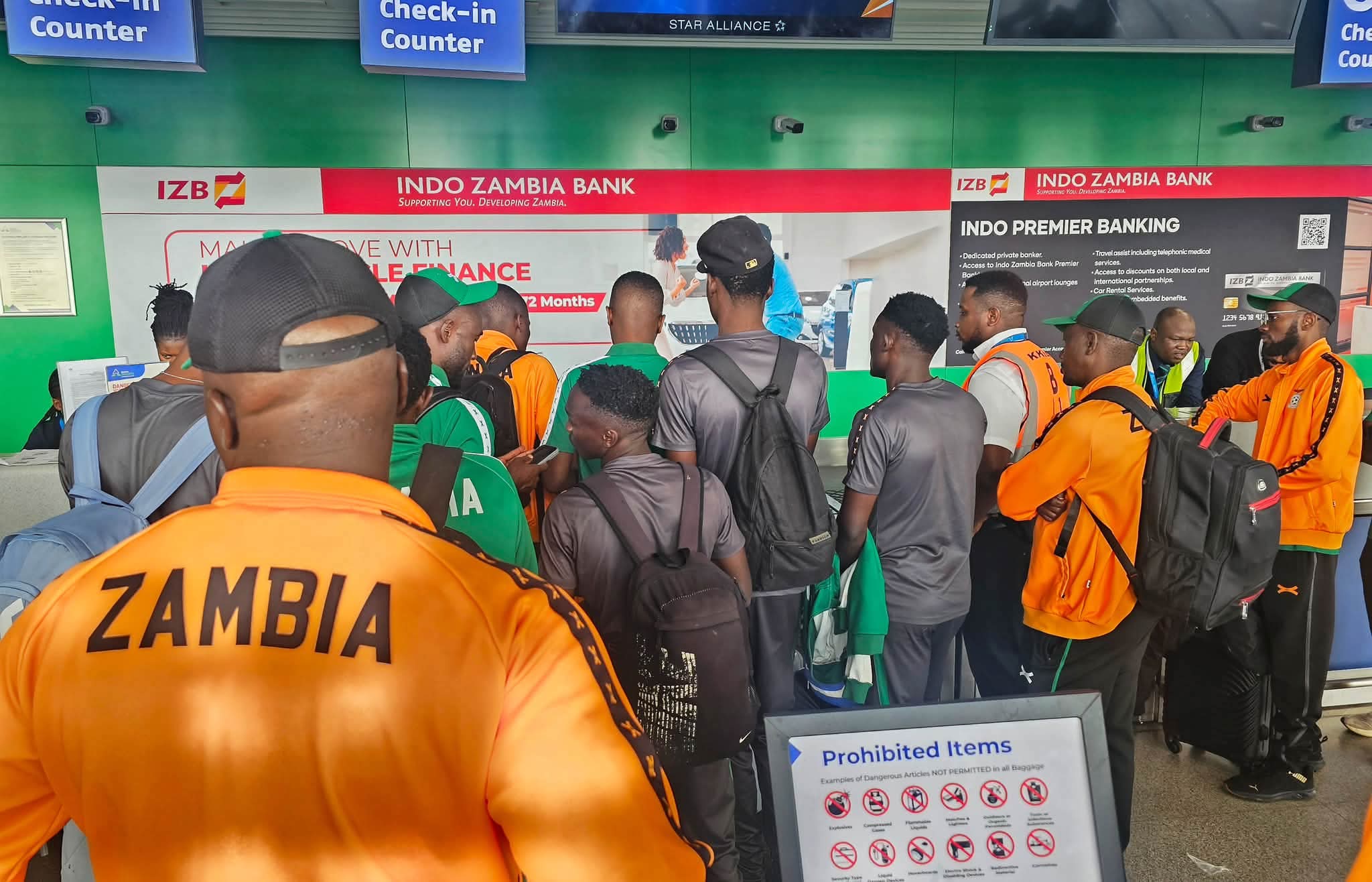 Junior Chipolopolo arrive in Mozambique for COSAFA U20 Championship