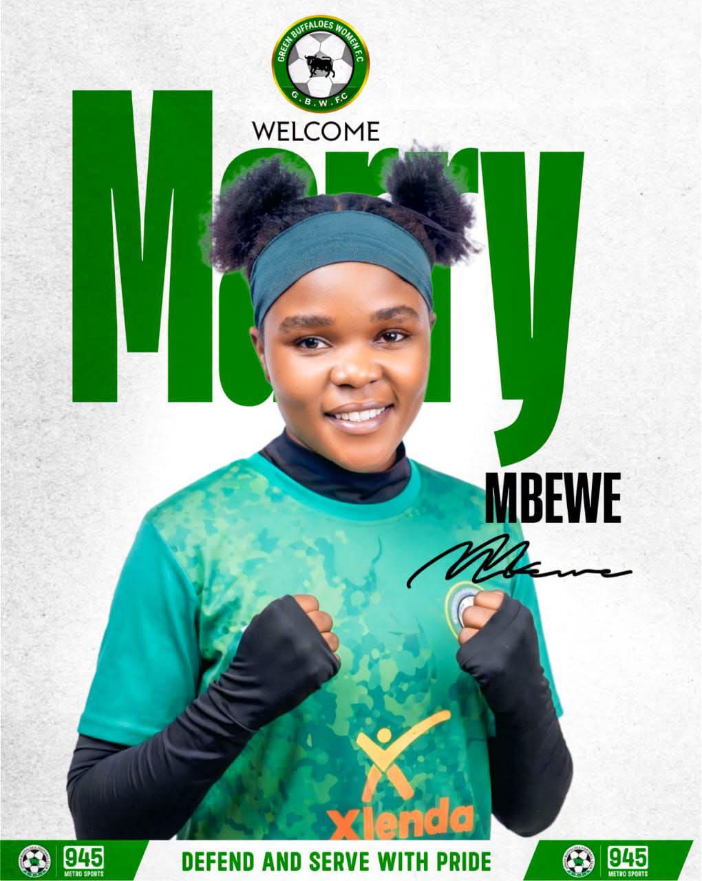 Green Buffaloes sign former Zambia U20 striker Mary Mbewe